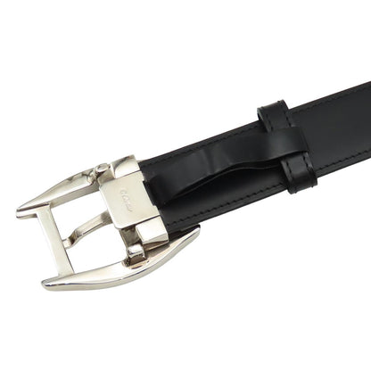 Cartier Torche Black Brown Silver Leather Reversible Belt — view 3