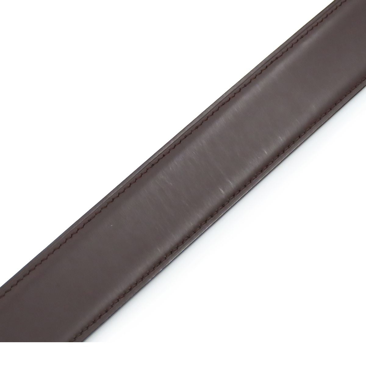 Cartier Torche Black Brown Silver Leather Reversible Belt — view 6