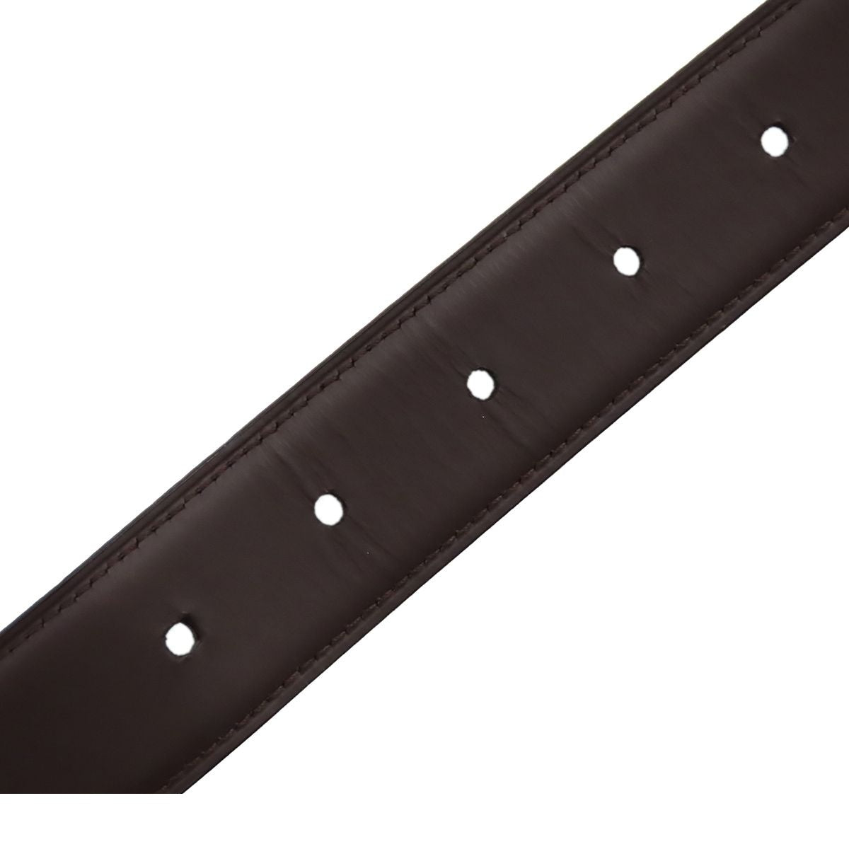 Cartier Torche Black Brown Silver Leather Reversible Belt — view 7