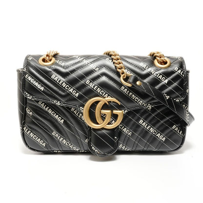 Gucci Shoulder Bag the Hacker GG Marmont Chain