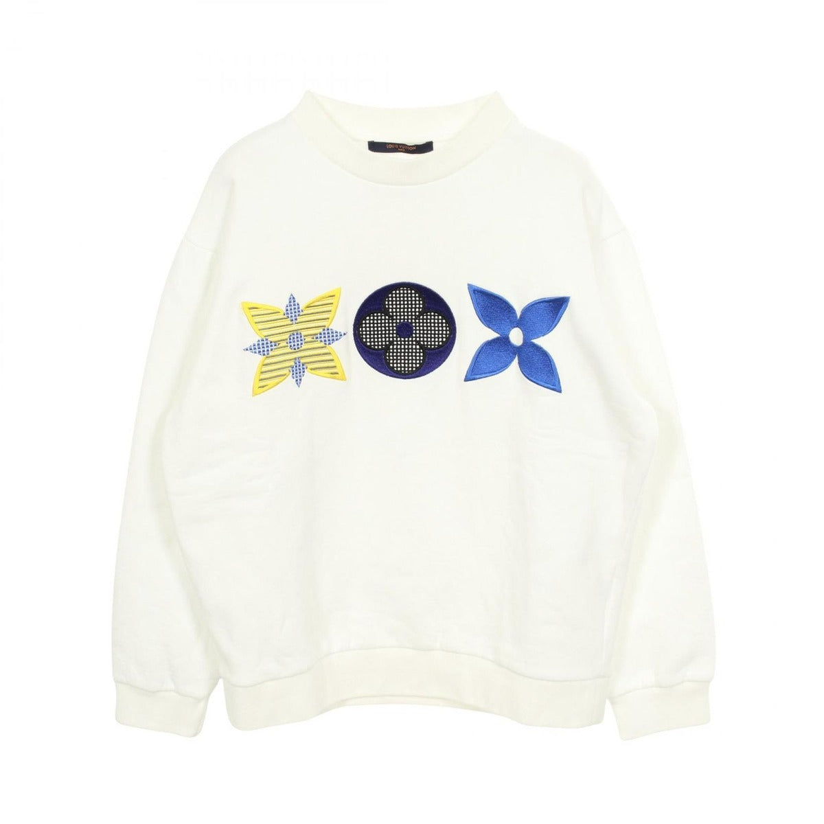 Louis Vuitton Sweatshirt Monogram Flower Embroidery Cotton