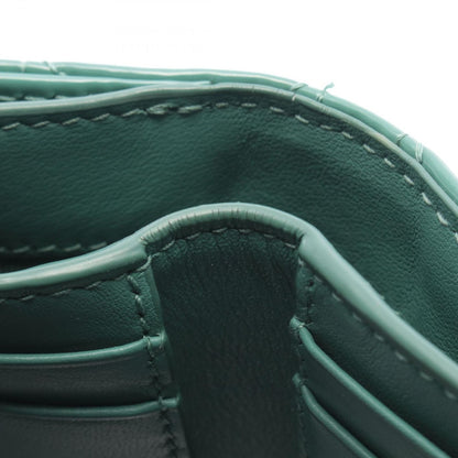 Dior Trifold Wallet Lady Lotus Blue Green Patent Leather Handbag — view 9