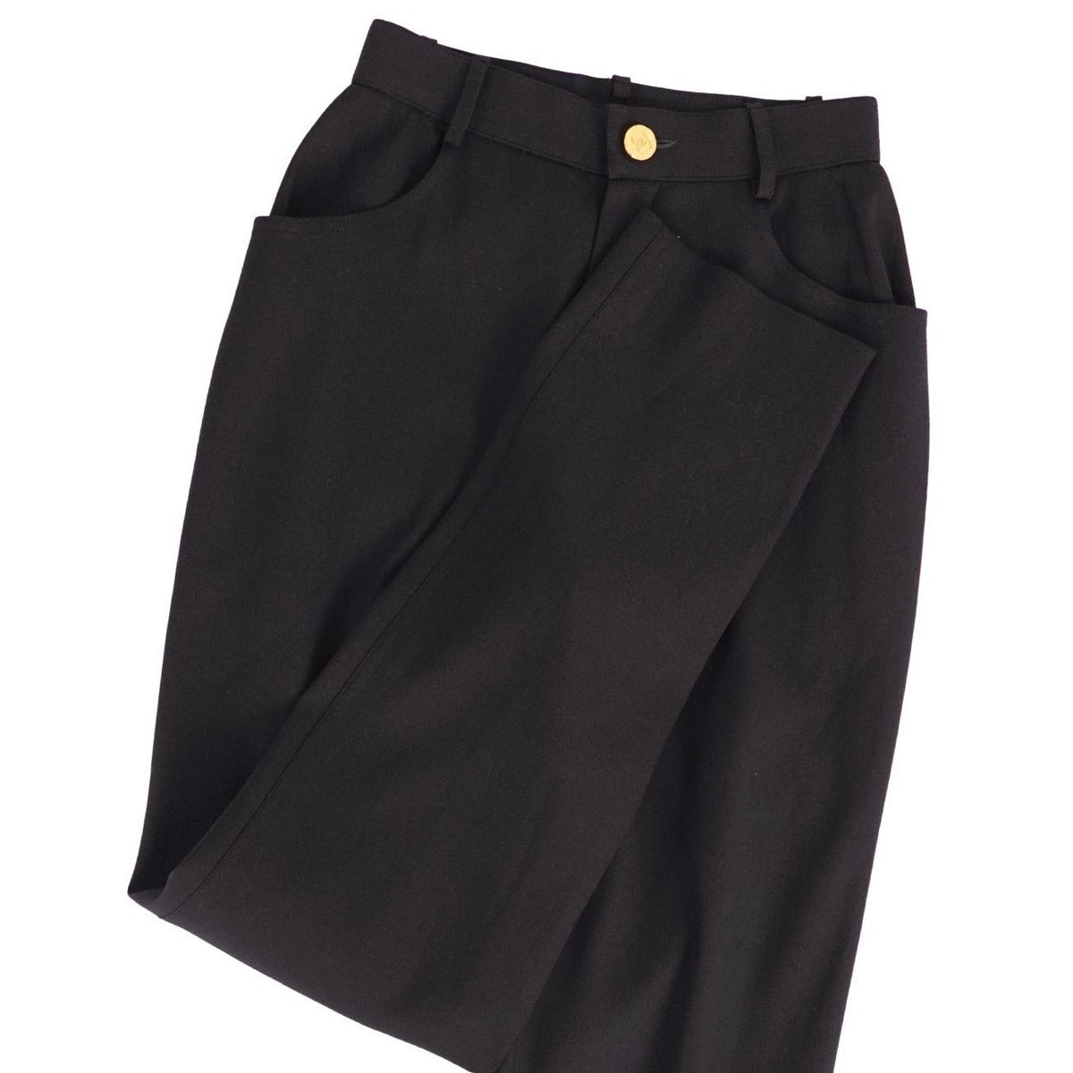 Chanel Vintage Pants Long CC Logo Bo — view 3