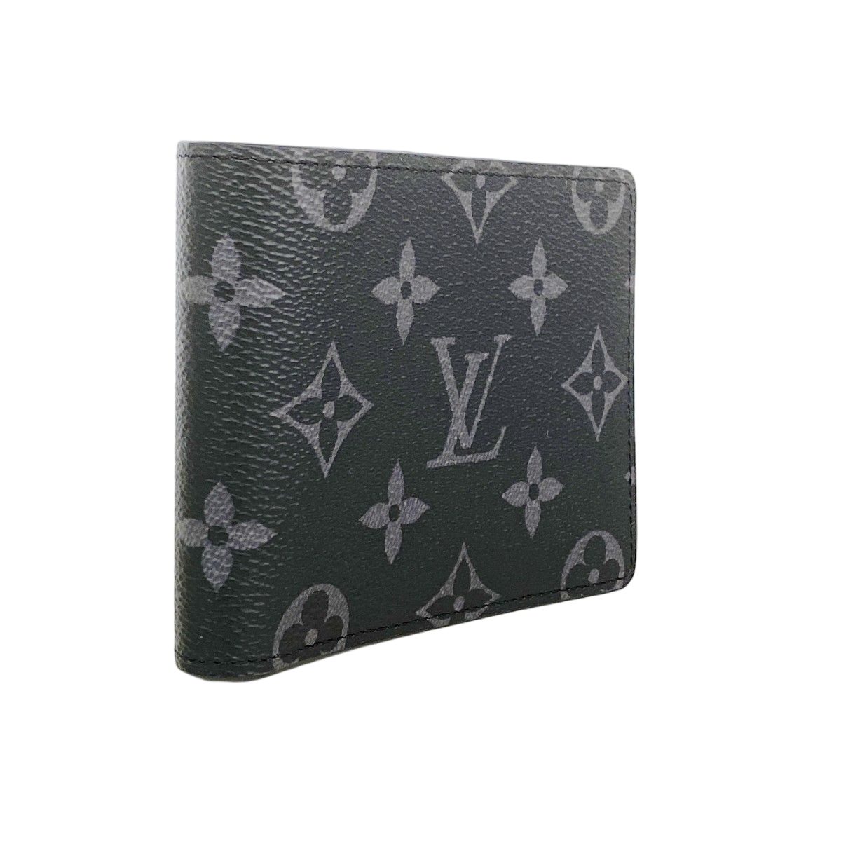 Louis Vuitton Billfold Monogram Eclipse Portefeuille Calf Black Wallet — view 2