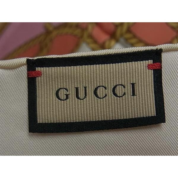 Gucci Large Scarf Multicolor Silk Slope Pattern New — view 4