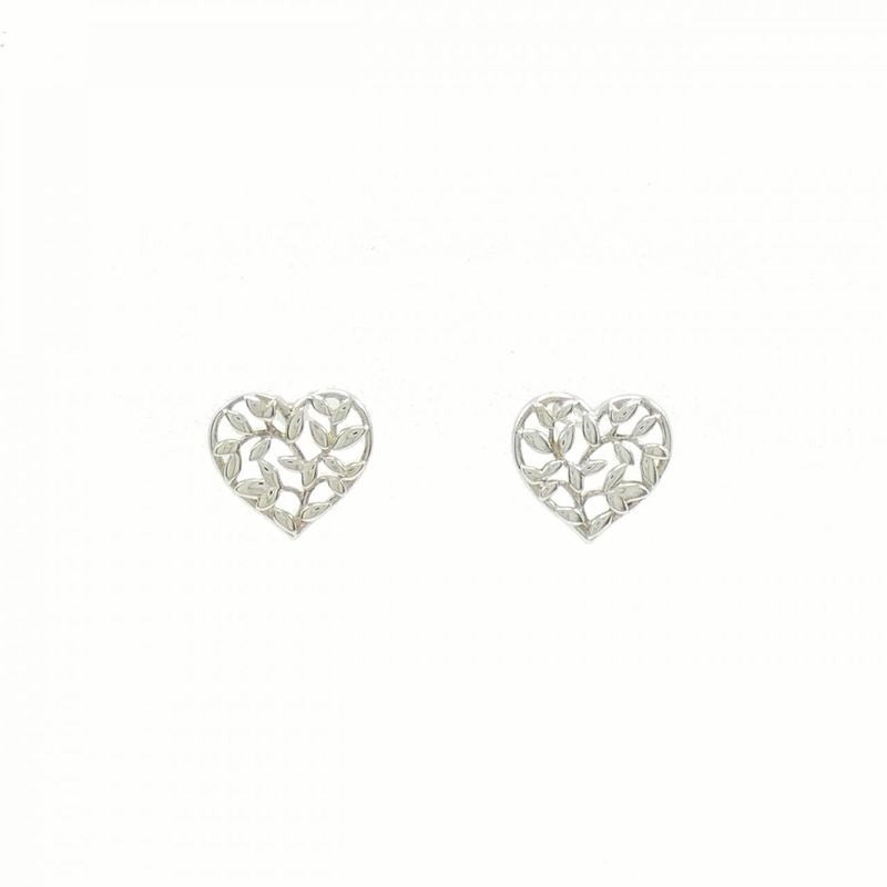 Tiffany & Co Olive Brief Heart Earrings
