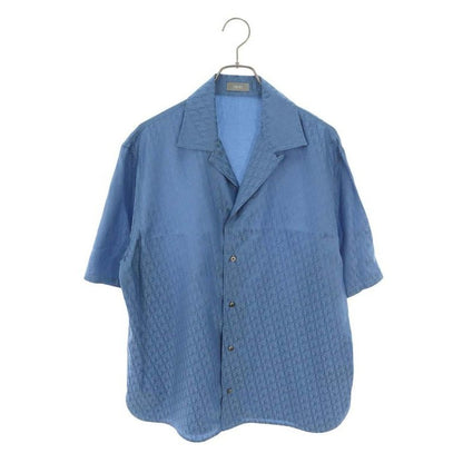 Dior 24 SS 483 C568 A5231 Oblique All-over Silk Blend Short Sleeve Shirt 40