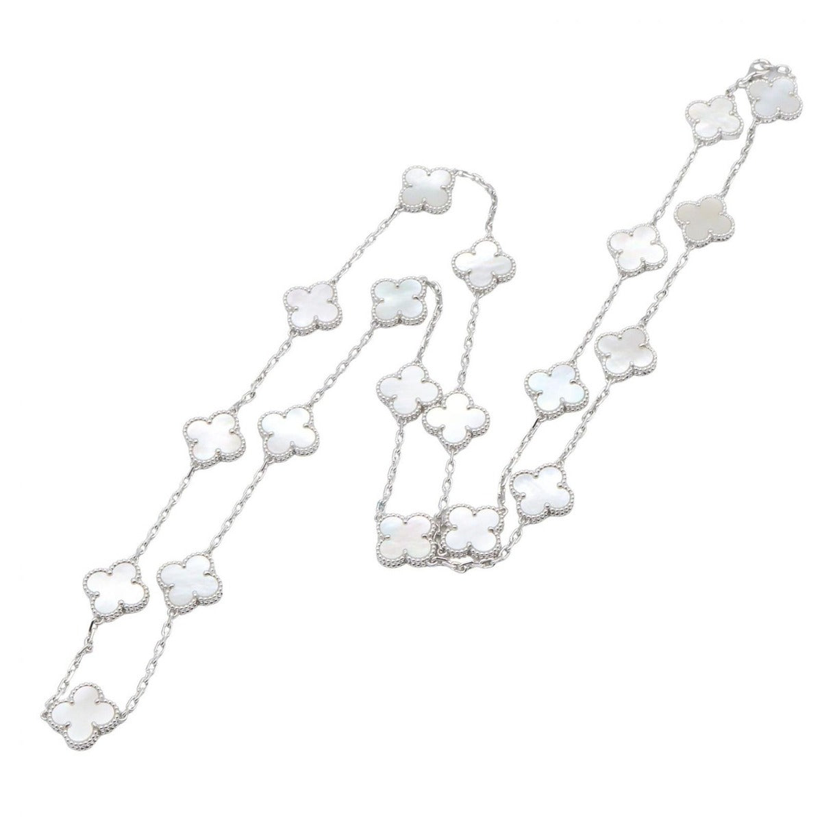 Van Cleef & Arpels Necklace Vintage Alhambra 20 Motifs Mother of Pearl — view 2