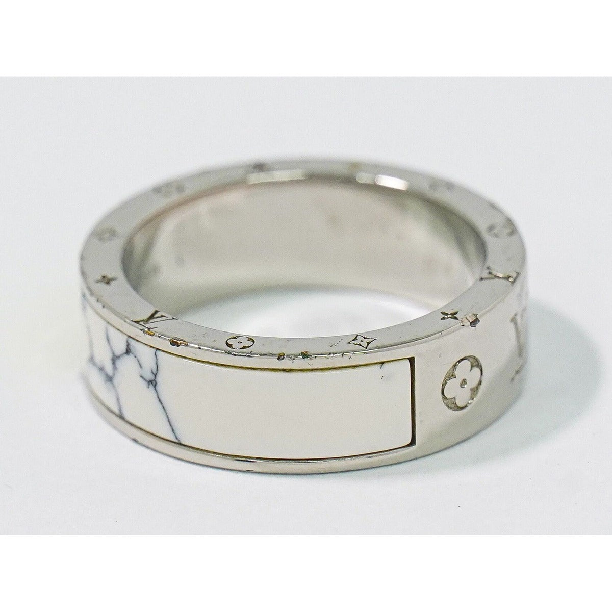 Louis Vuitton LV Bag Colors Ring L 21.5 Metal Silver — view 2