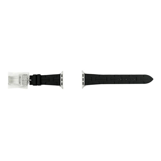 Hermes Simple Tour Kilim Black Silver Apple Watch Strap 42 mm