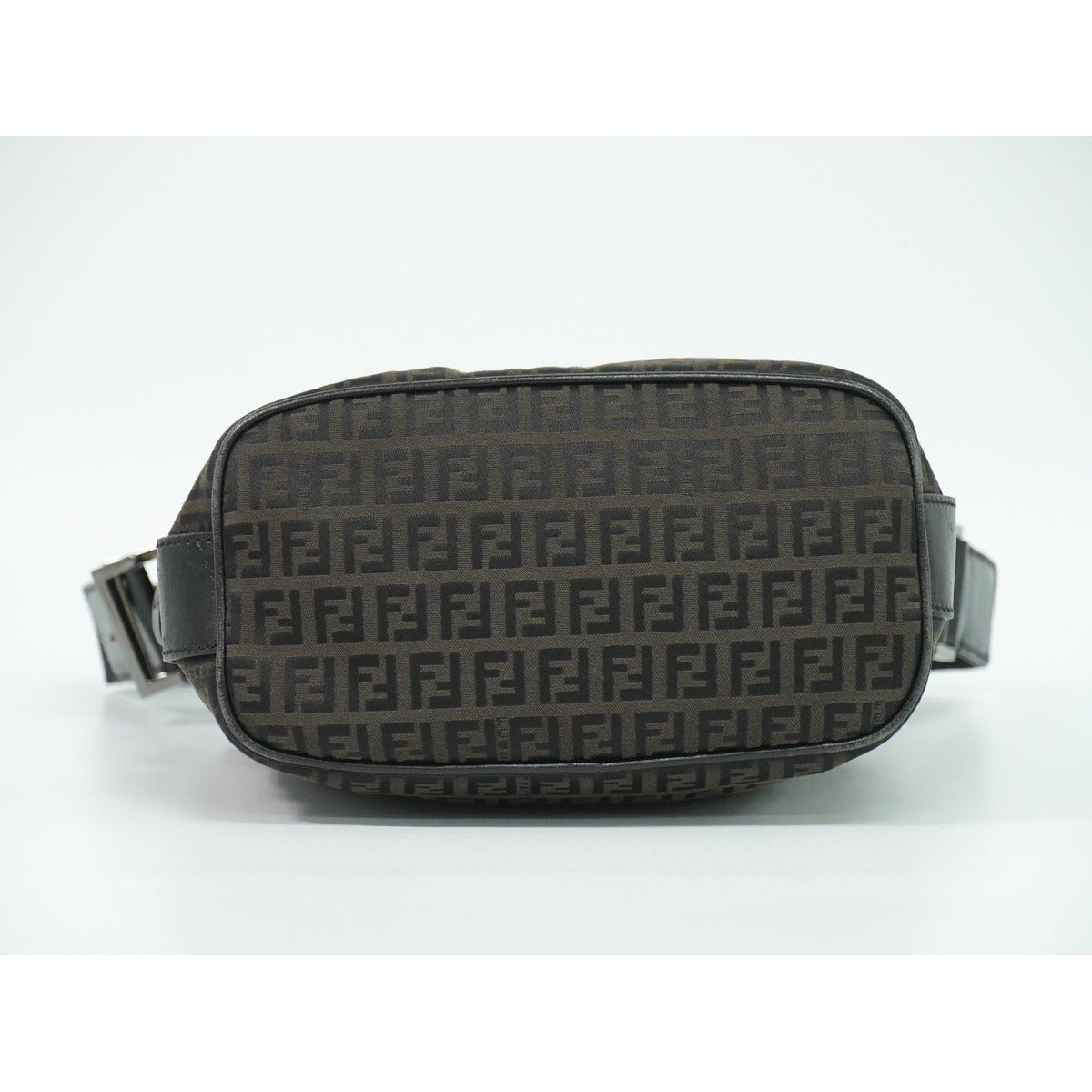 Fendi Zucchino Shoulder Bag Canvas Brown — view 3