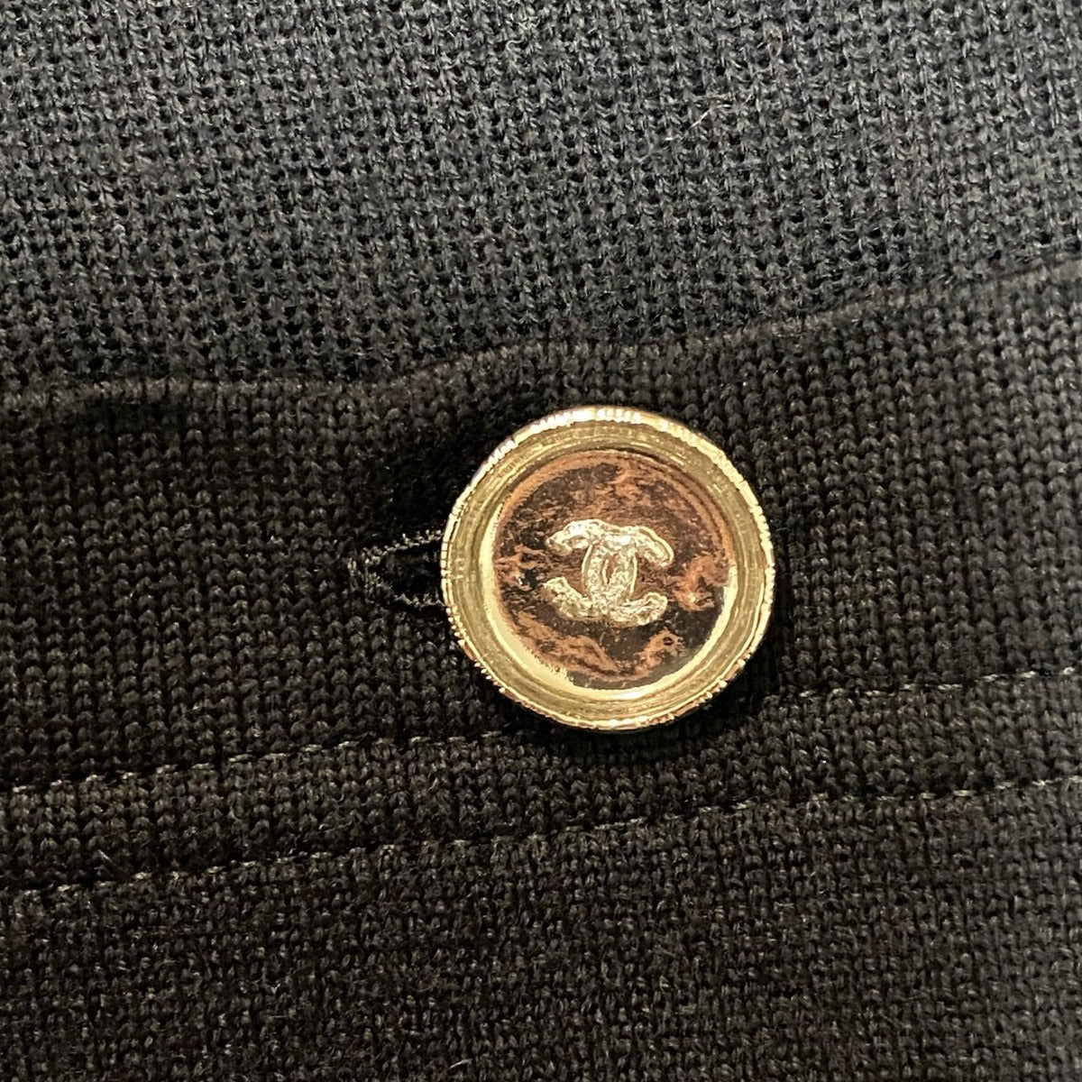 Chanel CC Logo Button Dress Cashmere 36 — view 4