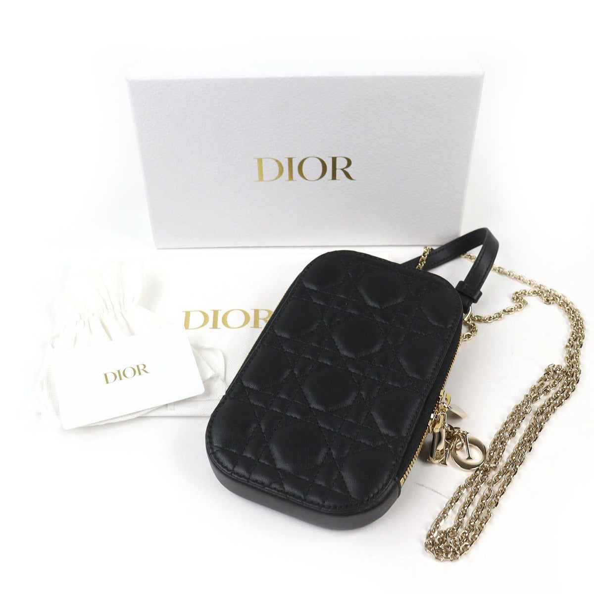 Dior Christian Phone Pouch Black — view 2