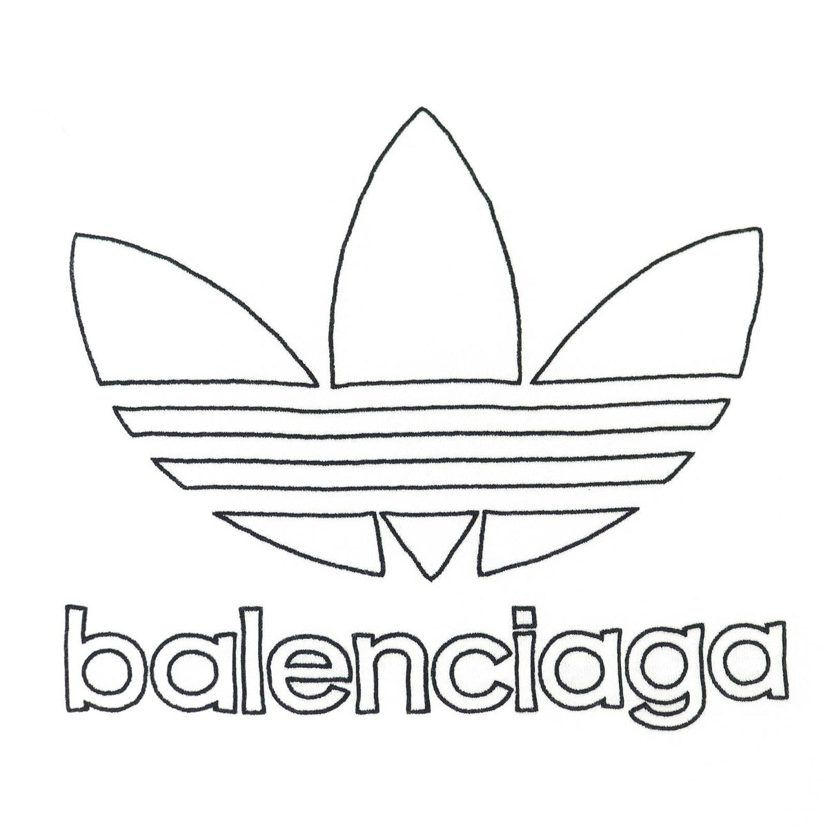 Balenciaga Adidas Cotton High Neck Logo — view 4