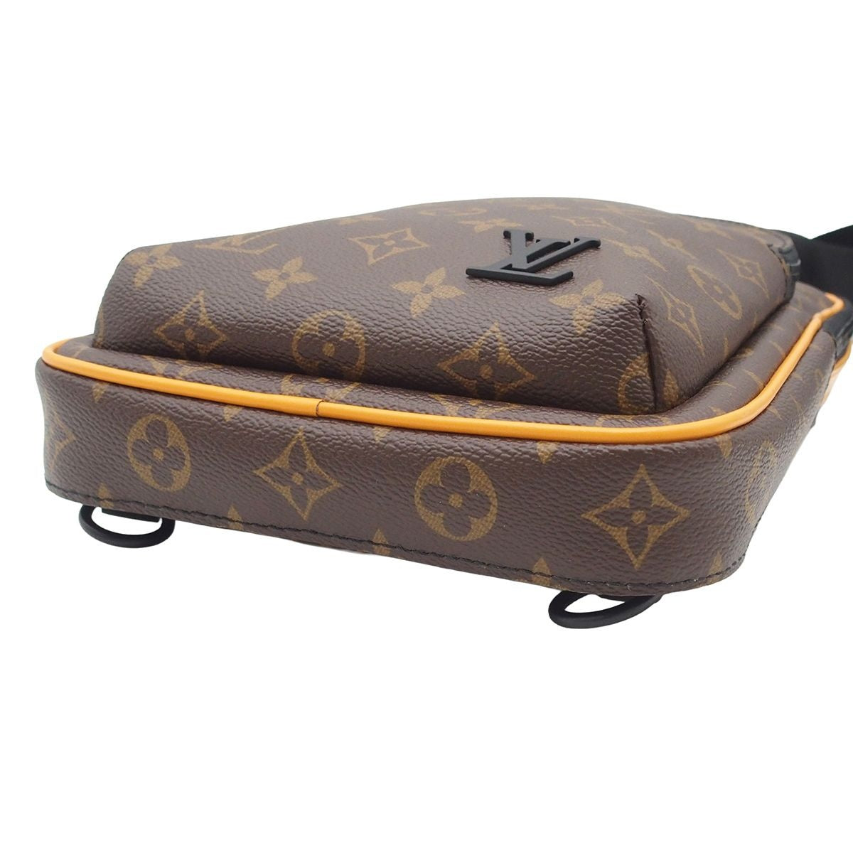 Louis Vuitton Avenue Sling Bag Brown Monogram Macassar Cross — view 4