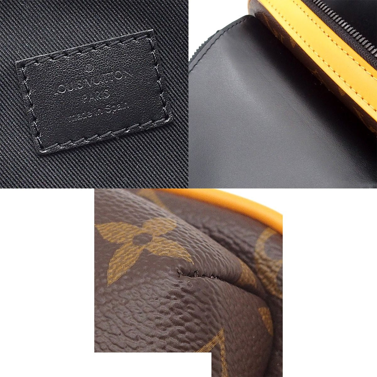 Louis Vuitton Avenue Sling Bag Brown Monogram Macassar Cross — view 8