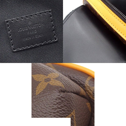 Louis Vuitton Avenue Sling Bag Brown Monogram Macassar Cross — view 8