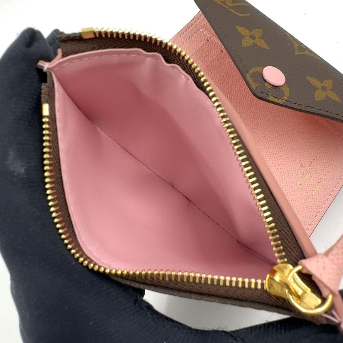Louis Vuitton Portefeuille Victorine Monogram Rose Ballerine Brown Light Pink — view 10