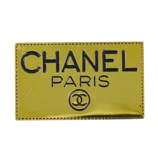 Chanel Logo Brooch GP Gold Plated Accessory Jewelry