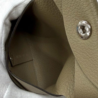 Hermes Bastia Beige Marfa Evercolor Silver Coin Case — view 6