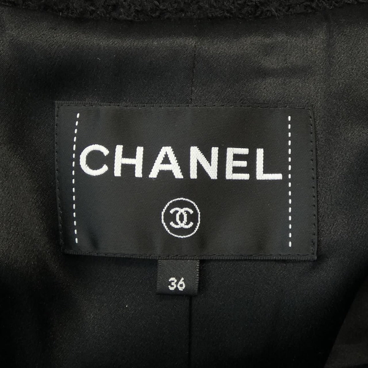 Chanel Coat Black 36 — view 5