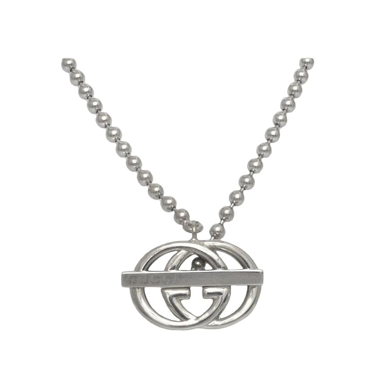 Gucci Ball Chain Necklace in Silver with Star Ring