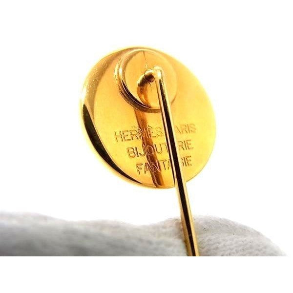 Hermes Brooch Series Gold Metal — view 4