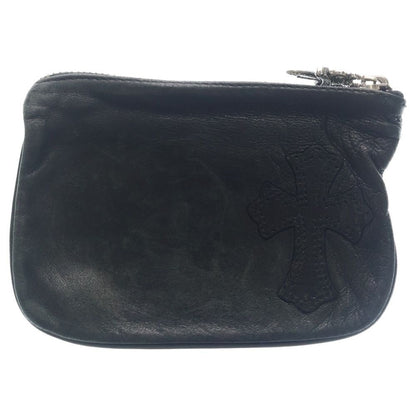 Chrome Hearts Zpr Chng Purse Change Cross Patch Daga Zip Coin Case