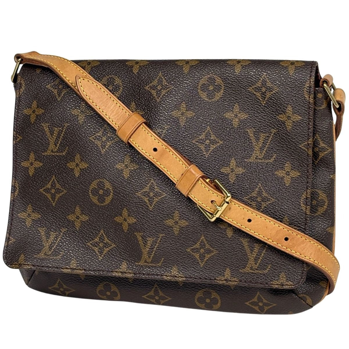 Louis Vuitton Musette Tango Short Shoulder Bag Monogram Brown