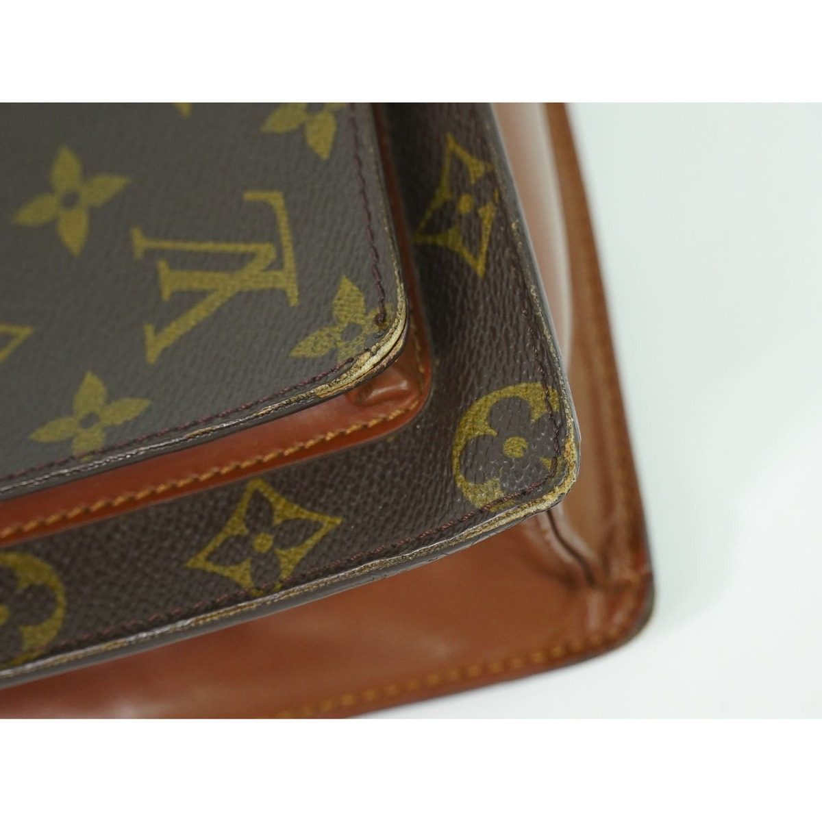 Louis Vuitton LV Monceau 26 Monogram 2-Way Shoulder Bag Brown — view 7