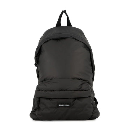 Balenciaga Backpack Logo Nylon Black
