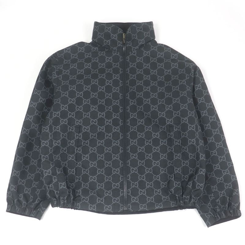 Gucci GG Ripstop Nylon Reversible Blouson Jacket Black 50