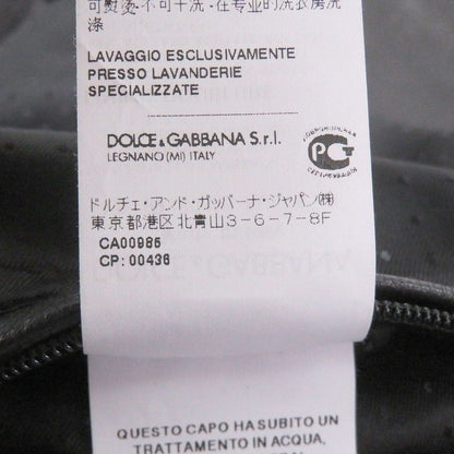 Dolce & Gabbana Lambskin Black Tag Leather Jacket Single Rider 44 — view 10