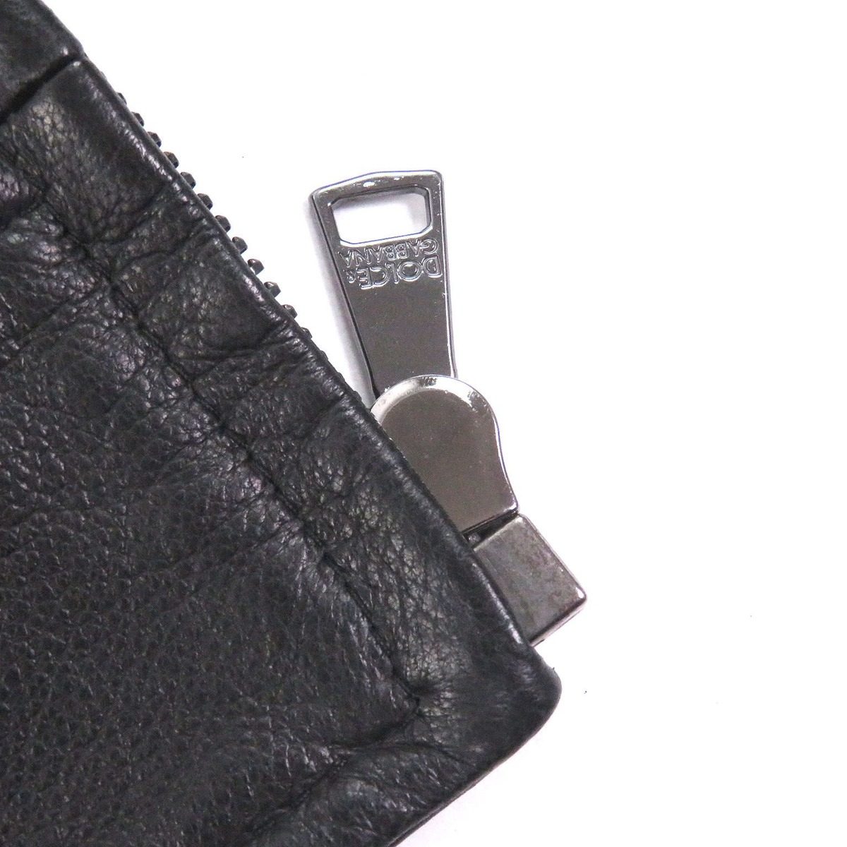 Dolce & Gabbana Lambskin Black Tag Leather Jacket Single Rider 44 — view 6