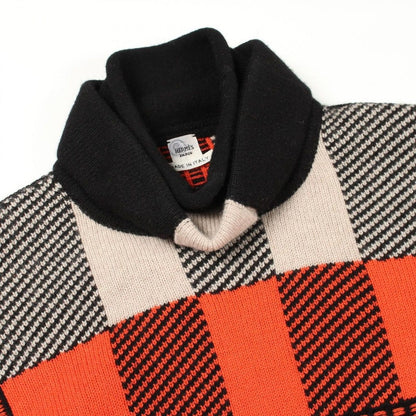 Hermes Knit Check High Neck Cashmere Sweater — view 7