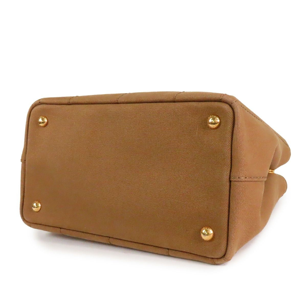 Prada Canapa Beige Canvas 2-Way Tote Shoulder Bag — view 3
