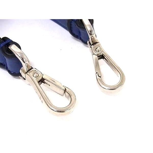 Fendi Strap Handle for Mini Leather Bag Blue Gray — view 3