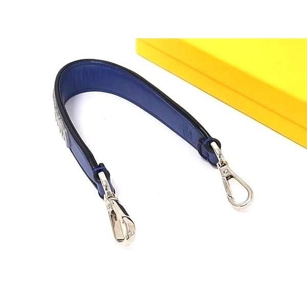 Fendi Strap Handle for Mini Leather Bag Blue Gray