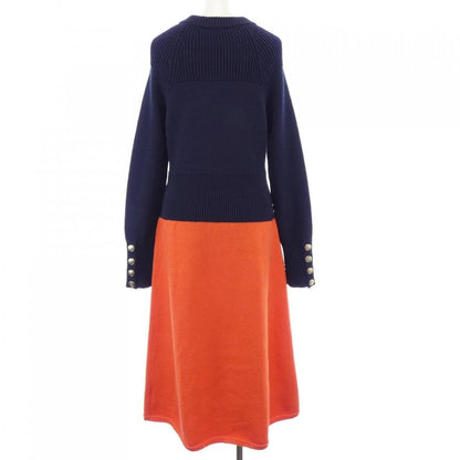 Chanel Dress Navy 36 Navybased Orange — view 2