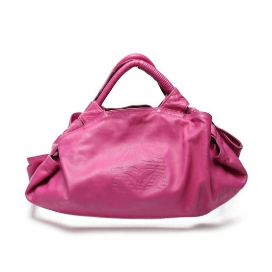 Loewe Leather Tote Bag Nappa Ire Handbag Pink