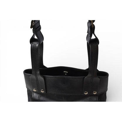Gucci Shoulder Bag Vintage Crossbody Leather Black — view 13