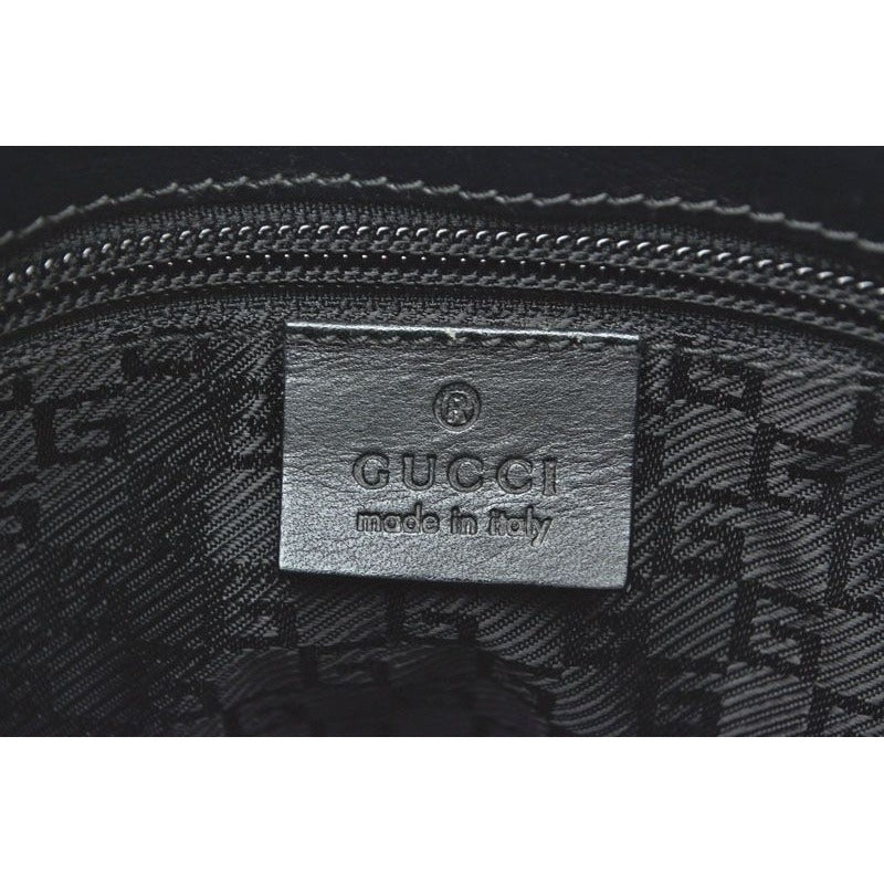 Gucci Shoulder Bag Vintage Crossbody Leather Black — view 15