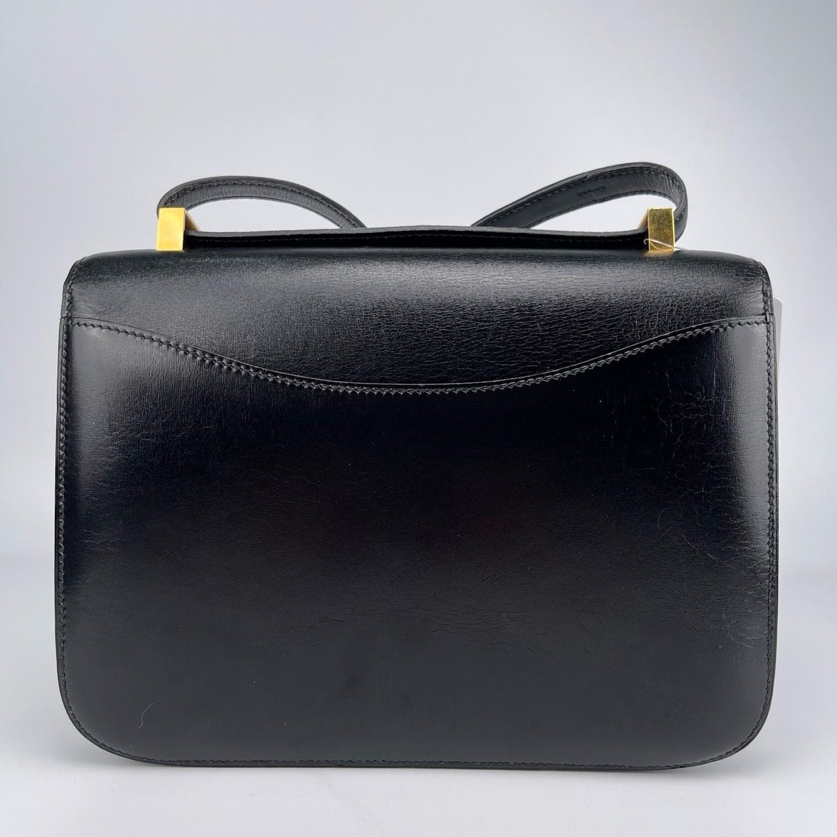 Hermes Constance 23 Shoulder Back Calf Cowhide Box Black Bag — view 3