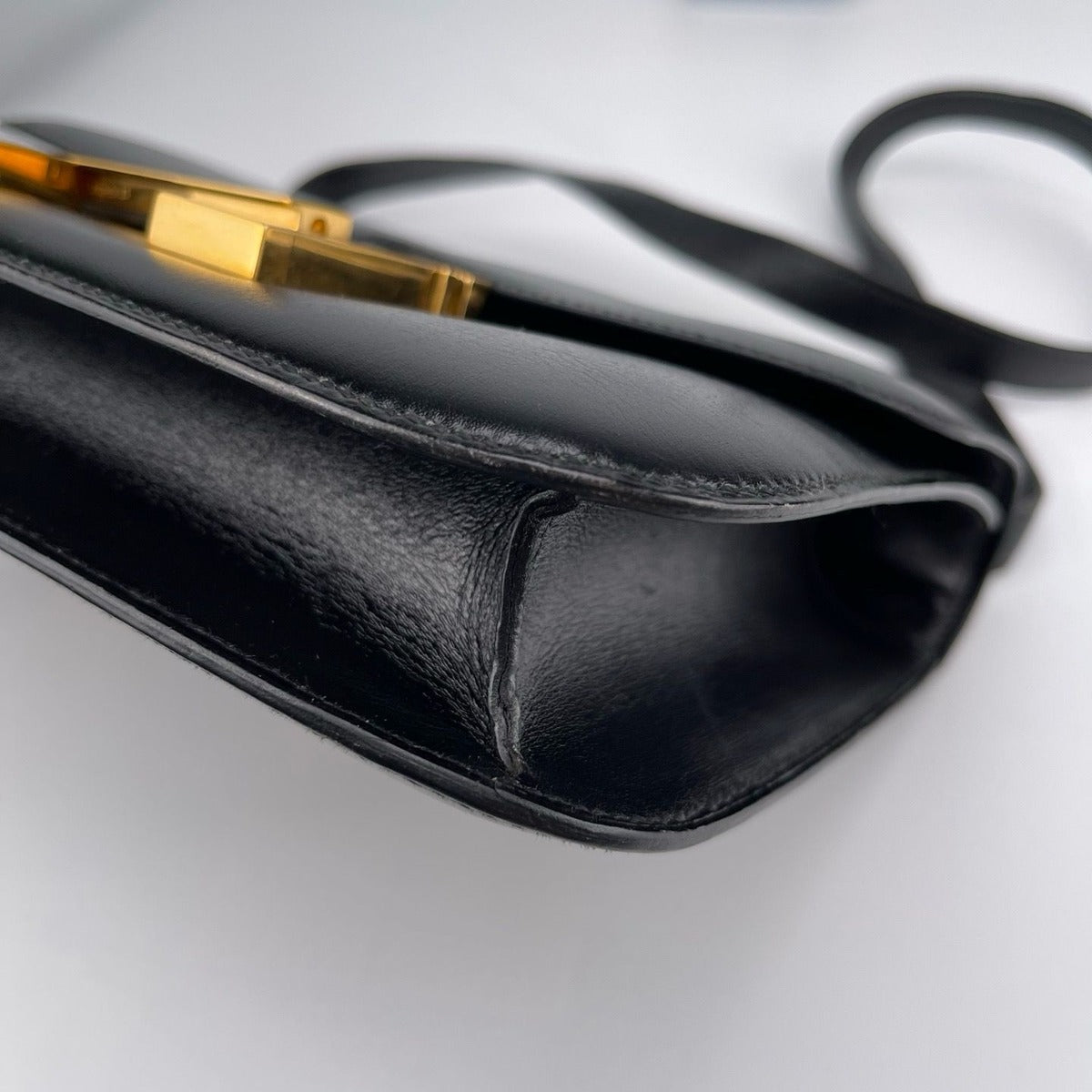 Hermes Constance 23 Shoulder Back Calf Cowhide Box Black Bag — view 7