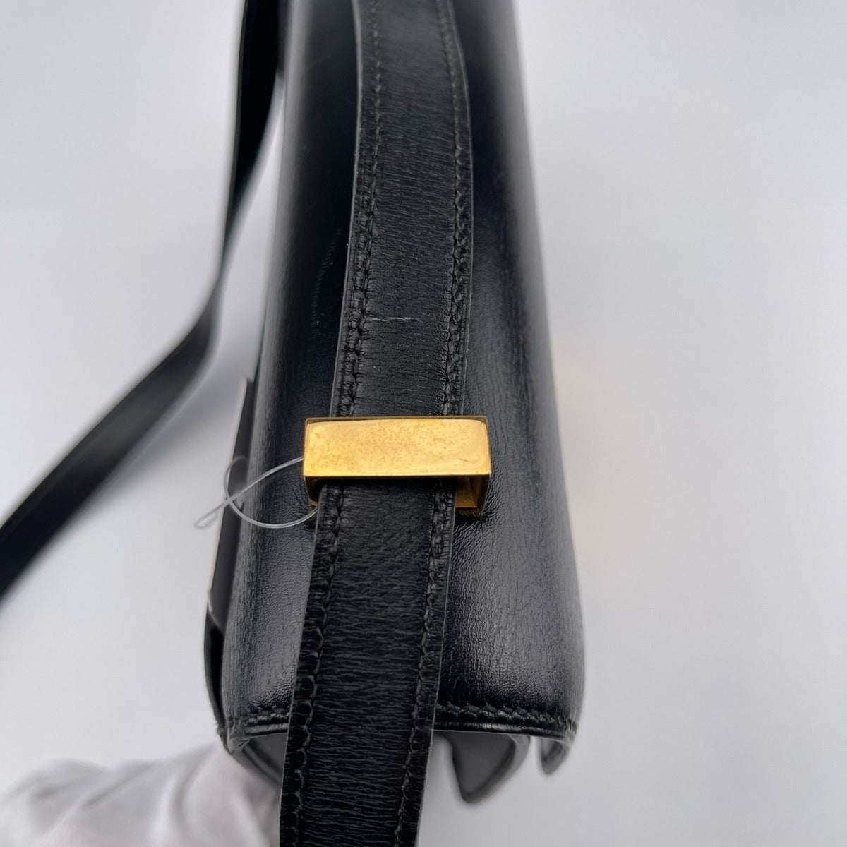 Hermes Constance 23 Shoulder Back Calf Cowhide Box Black Bag — view 10