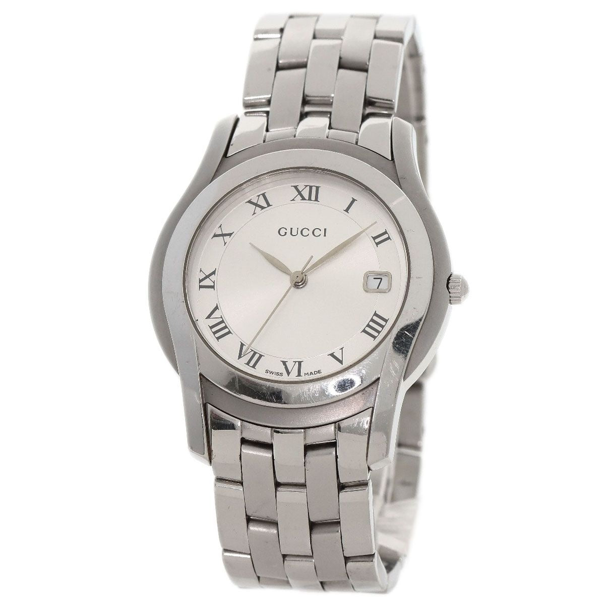 Gucci Round Face Watch SS