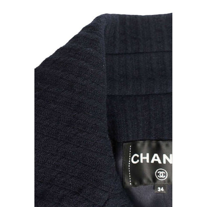 Chanel Gold Button Hamburger Coat 34 — view 3