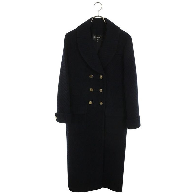 Chanel Gold Button Hamburger Coat 34
