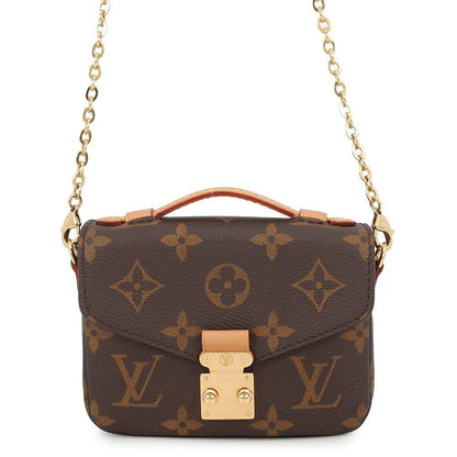 Louis Vuitton Chain Shoulder Bag Monogram Micro Metis 2-Way Pouch