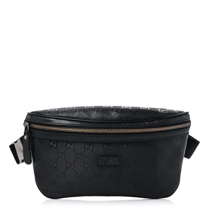 Gucci GG Supreme Imprime Monogram Waist Bag Belt Bag Pouch Mens Black